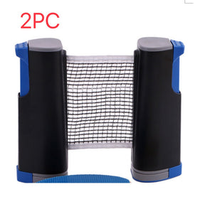 Table Tennis Retractable Net Rack Racket Set Indoor